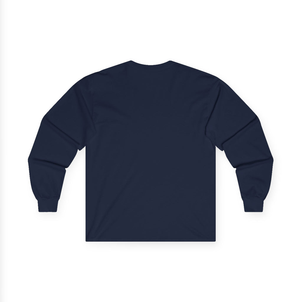 Minimal Logo Long Sleeve Tee — Soft Cotton Sweatshirt-Inspired Comfort