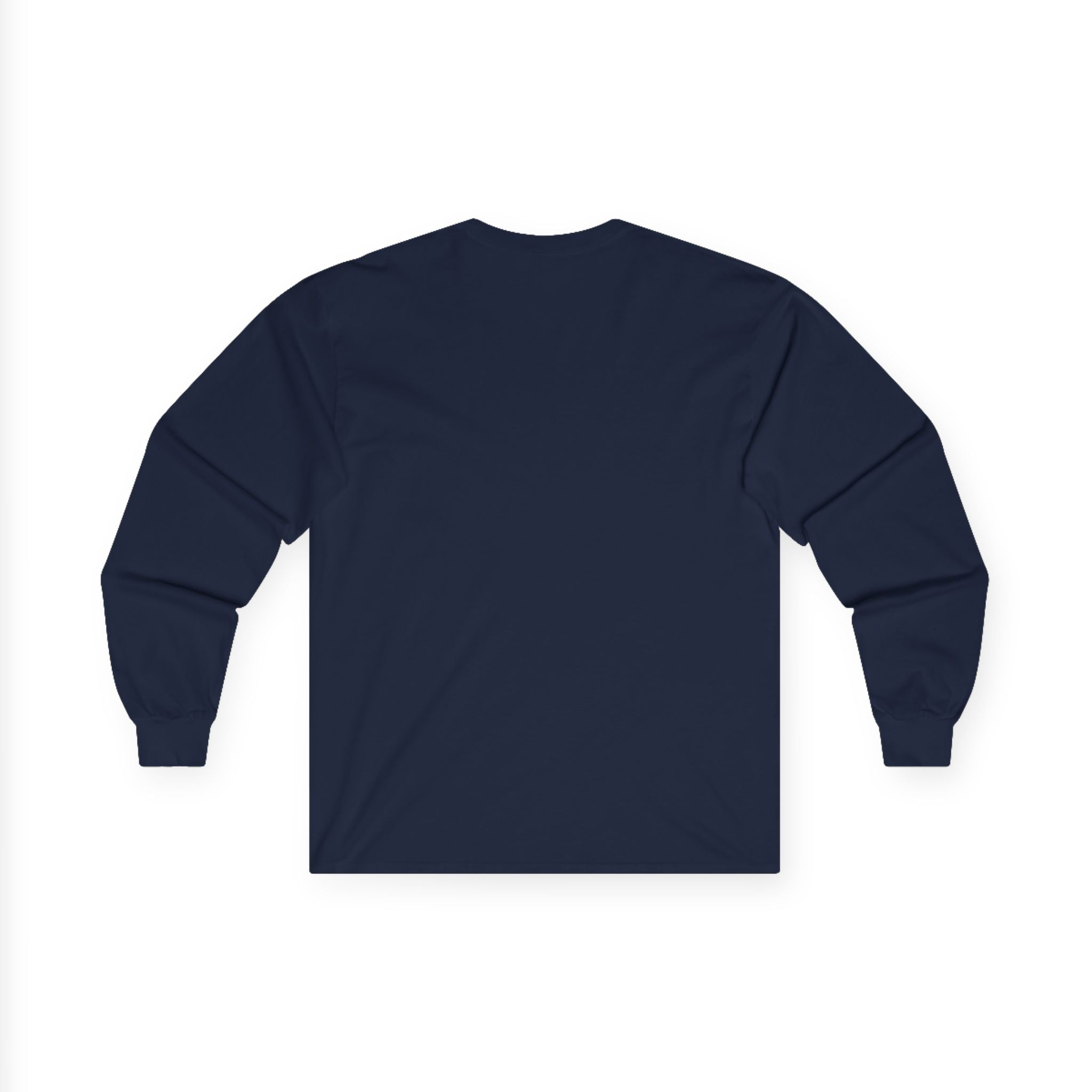 Minimal Logo Long Sleeve Tee — Soft Cotton Sweatshirt-Inspired Comfort