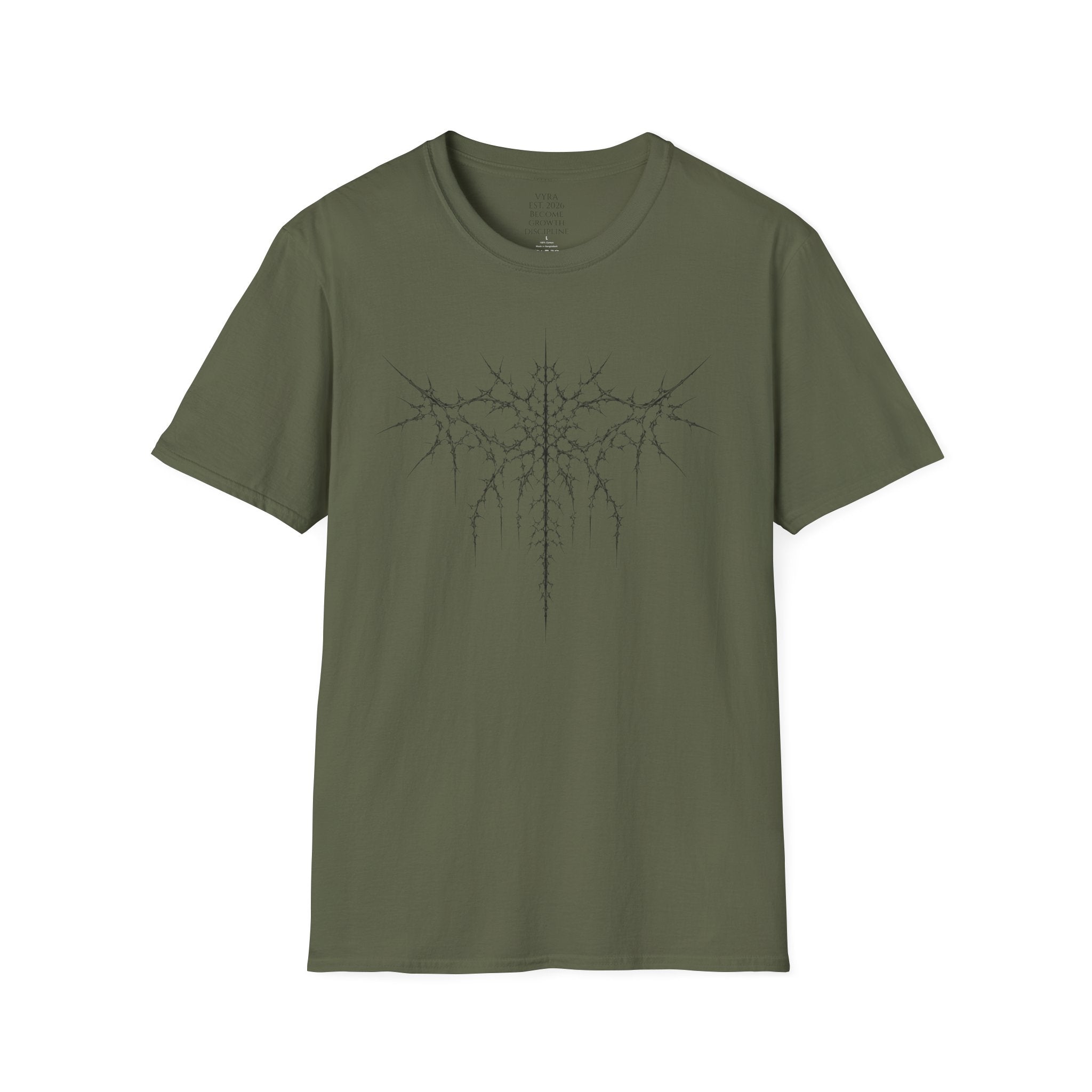 Metalcore Band T-Shirt — Spiky Logo "VYRA" Graphic Tee
