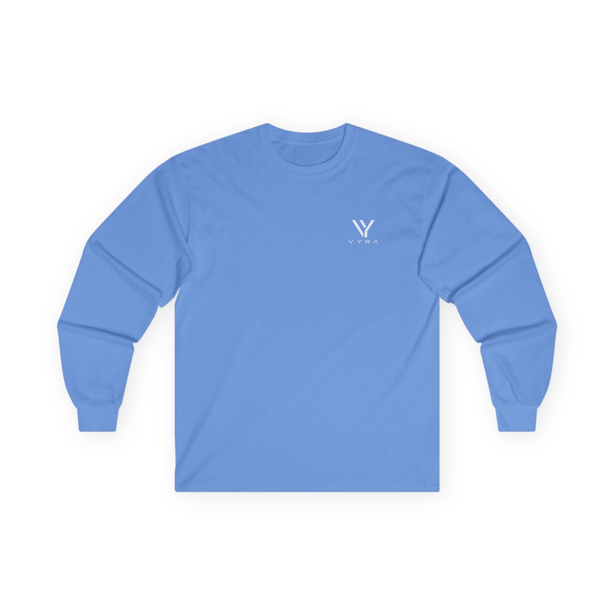 Minimal Logo Long Sleeve Tee — Soft Cotton Sweatshirt-Inspired Comfort