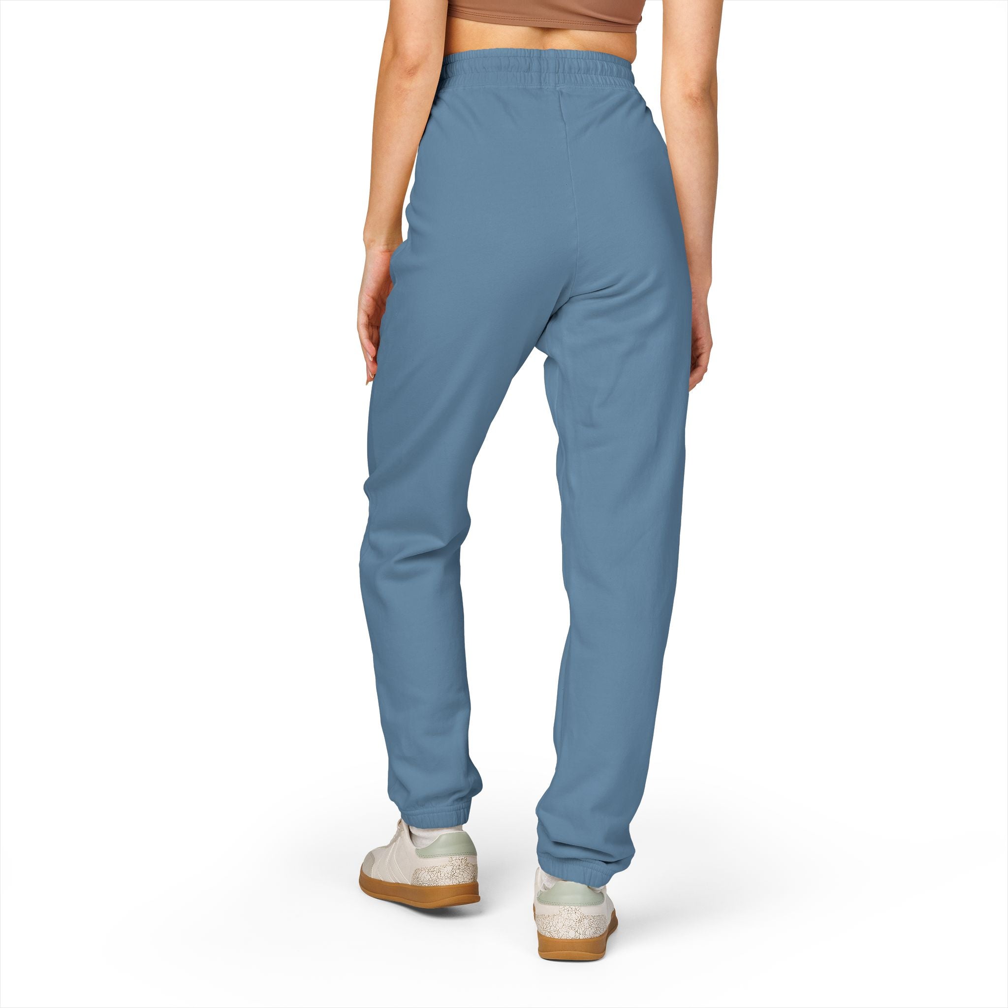 Minimal Logo Sweatpants — Garment-Dyed Fleece Joggers