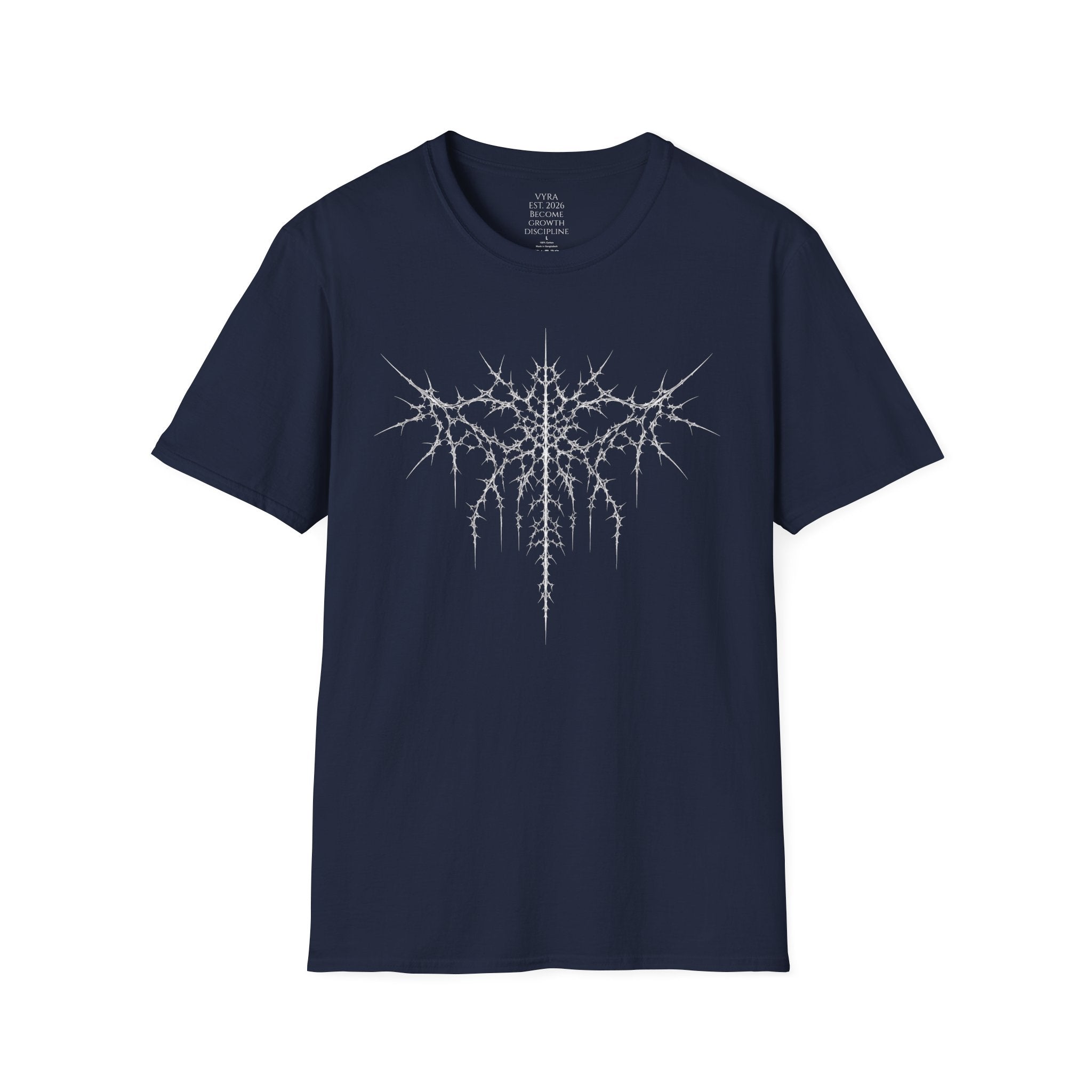 Metalcore Band T-Shirt — Spiky Logo "VYRA" Graphic Tee