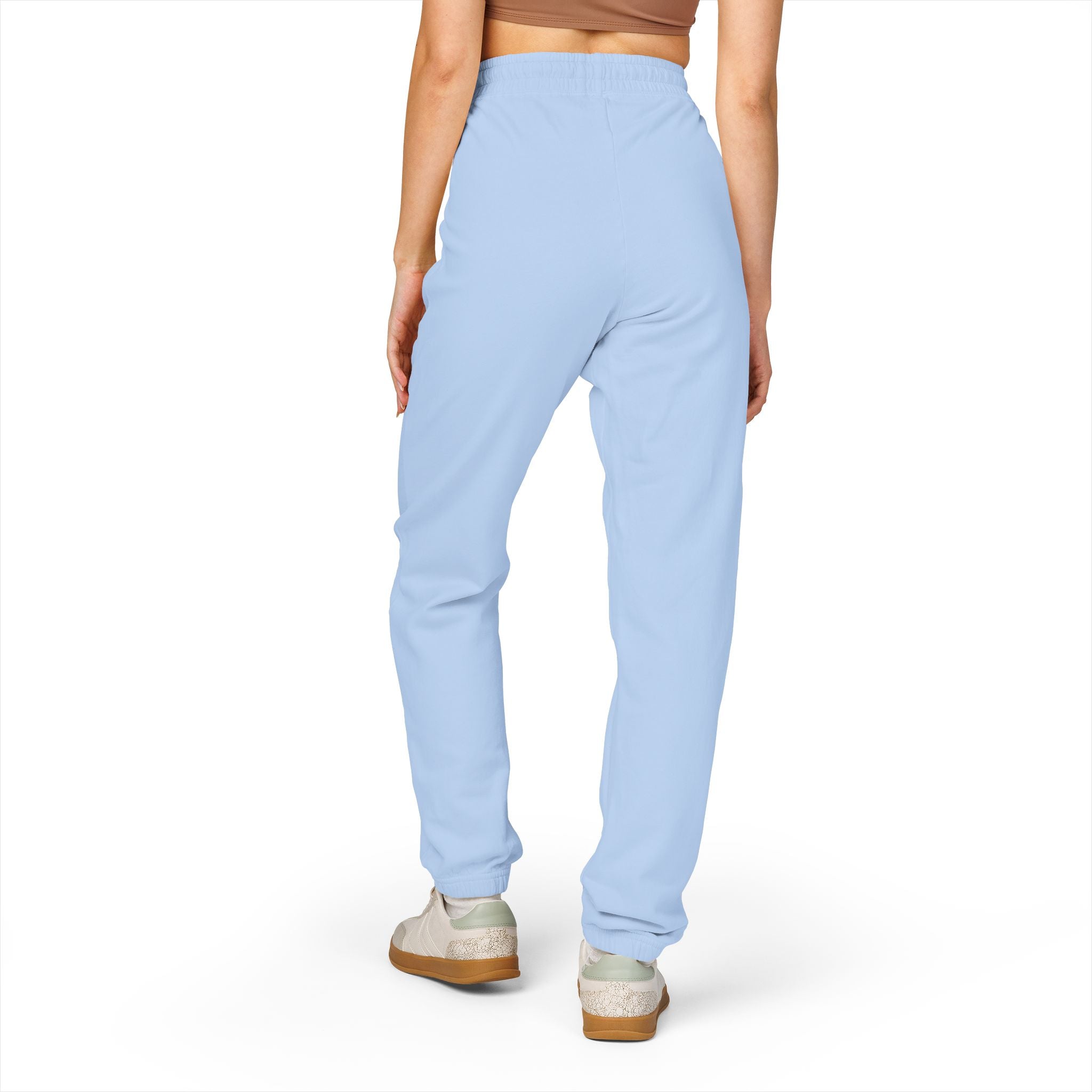 Minimal Logo Sweatpants — Garment-Dyed Fleece Joggers