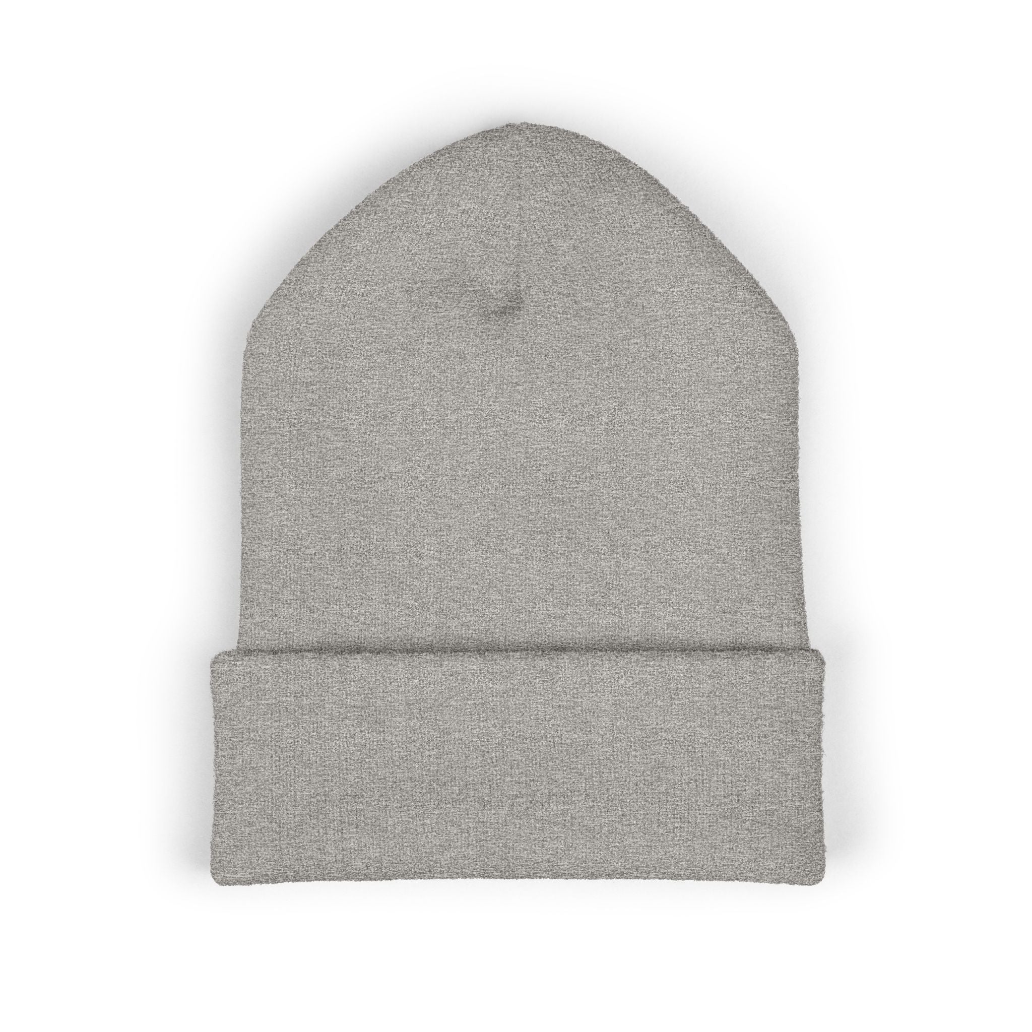 Embroidered 'VYRA' Cuffed Beanie — Gothic Logo Knit Hat