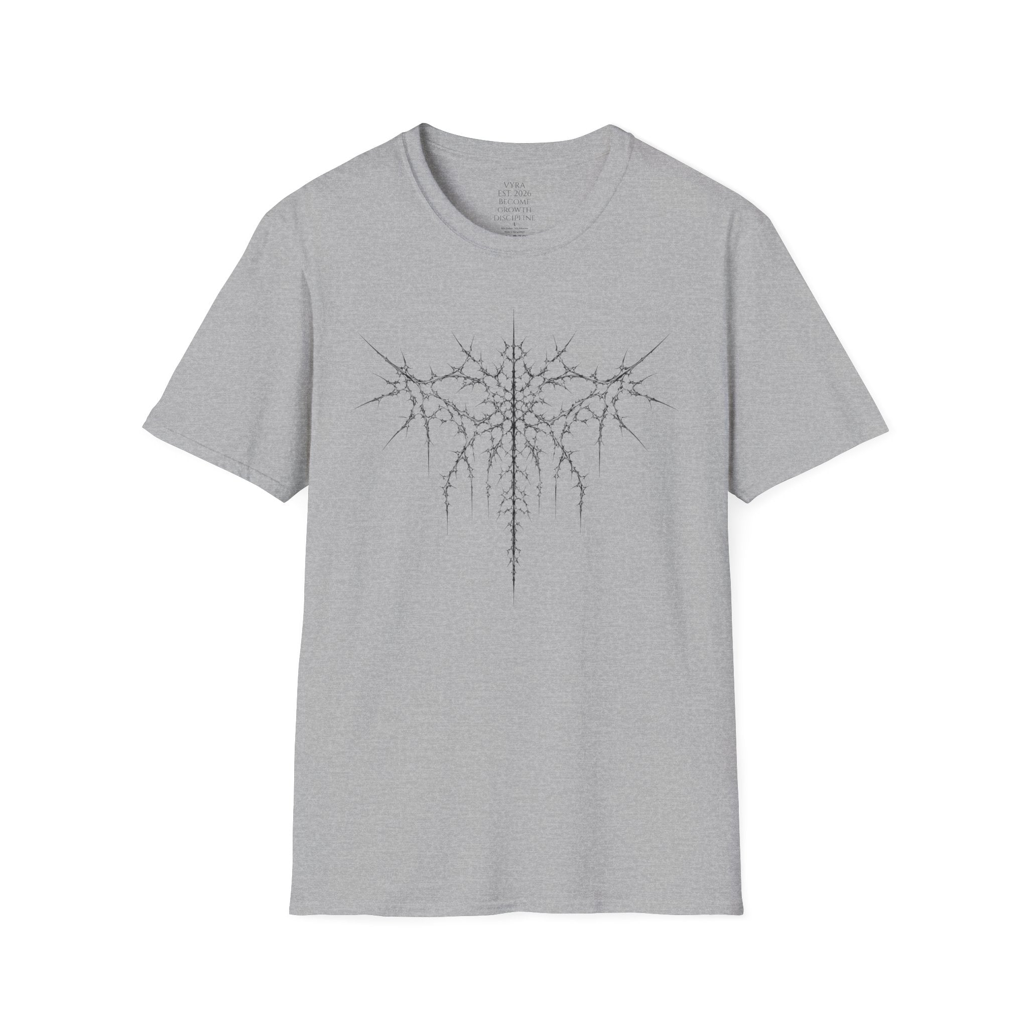 Metalcore Band T-Shirt — Spiky Logo "VYRA" Graphic Tee