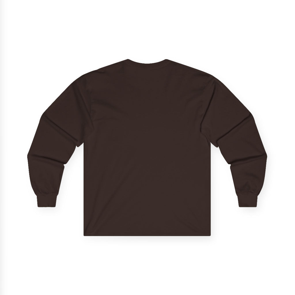 Minimal Logo Long Sleeve Tee — Soft Cotton Sweatshirt-Inspired Comfort