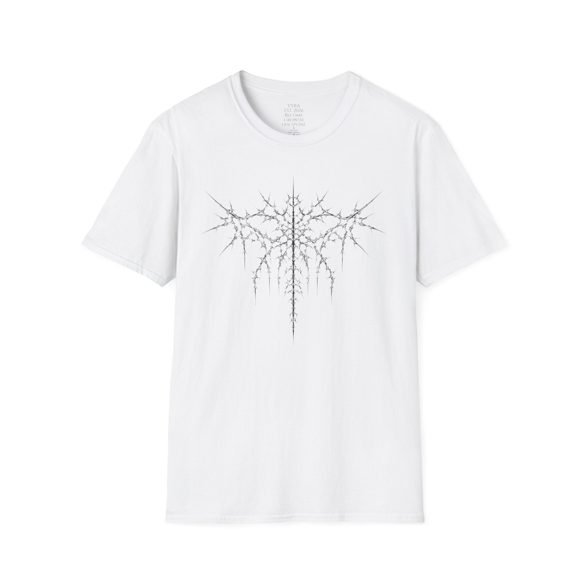 Metalcore Band T-Shirt — Spiky Logo "VYRA" Graphic Tee