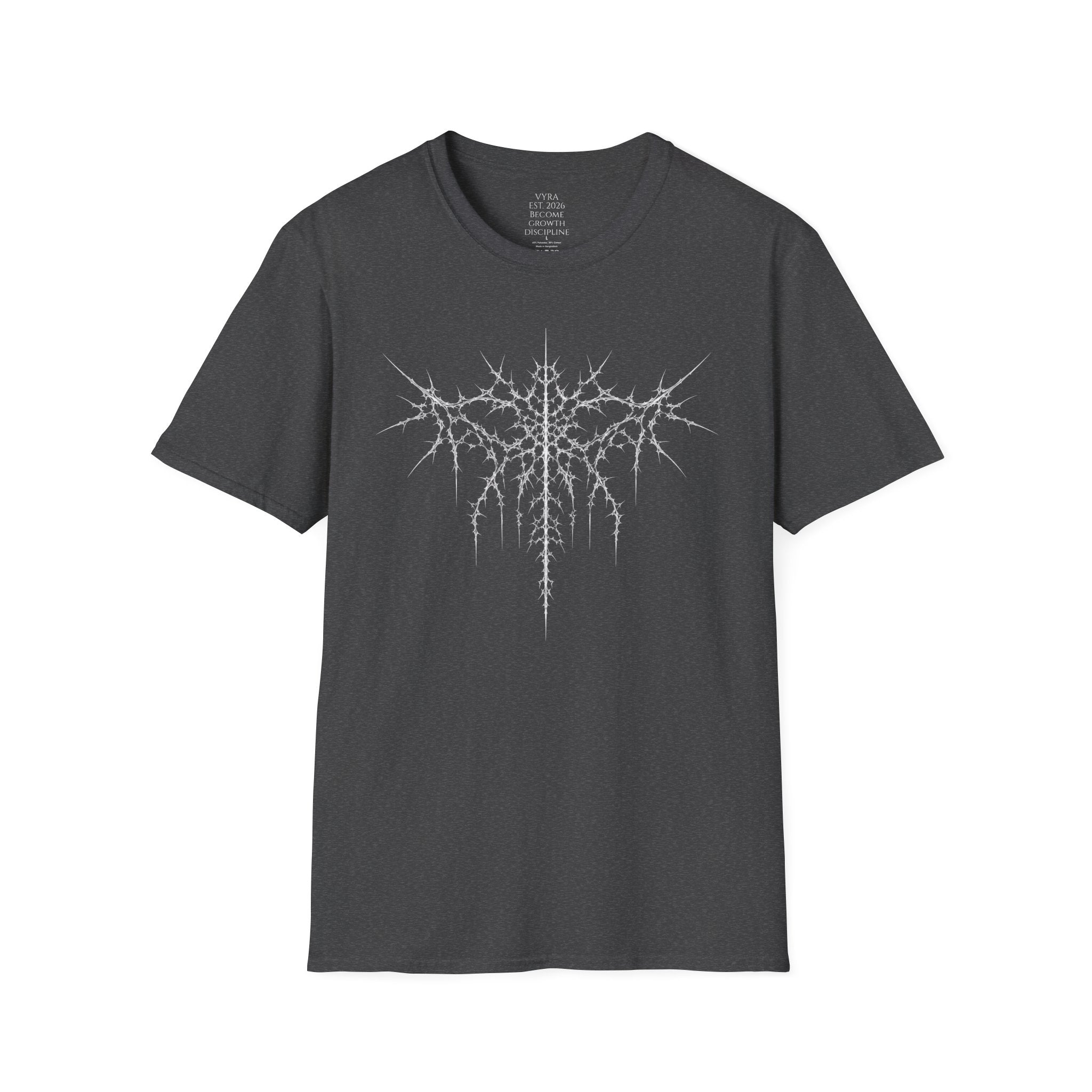 Metalcore Band T-Shirt — Spiky Logo "VYRA" Graphic Tee