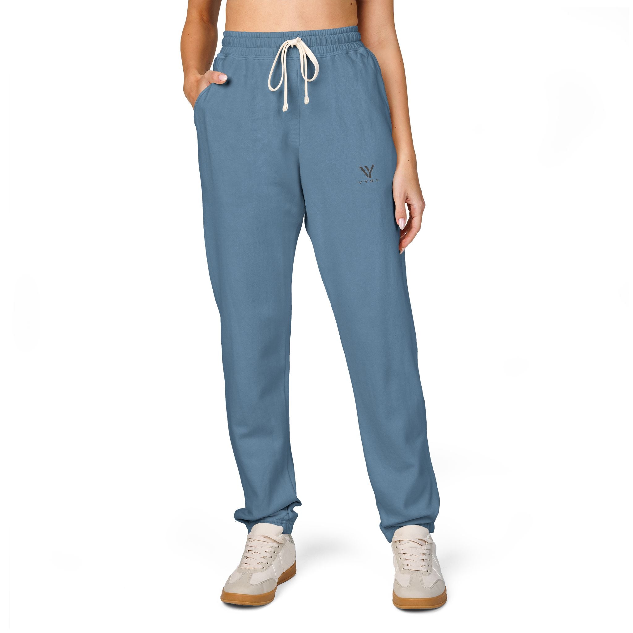 Unisex Garment-Dyed Fleece Sweatpants