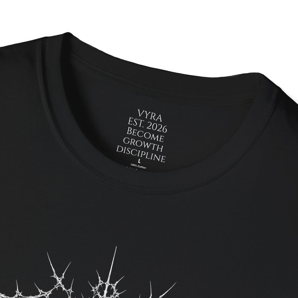 Metalcore Band T-Shirt — Spiky Logo "VYRA" Graphic Tee