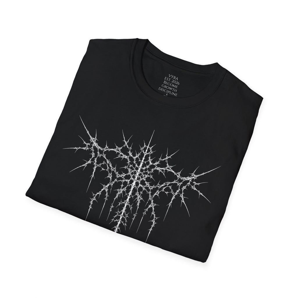 Metalcore Band T-Shirt — Spiky Logo "VYRA" Graphic Tee