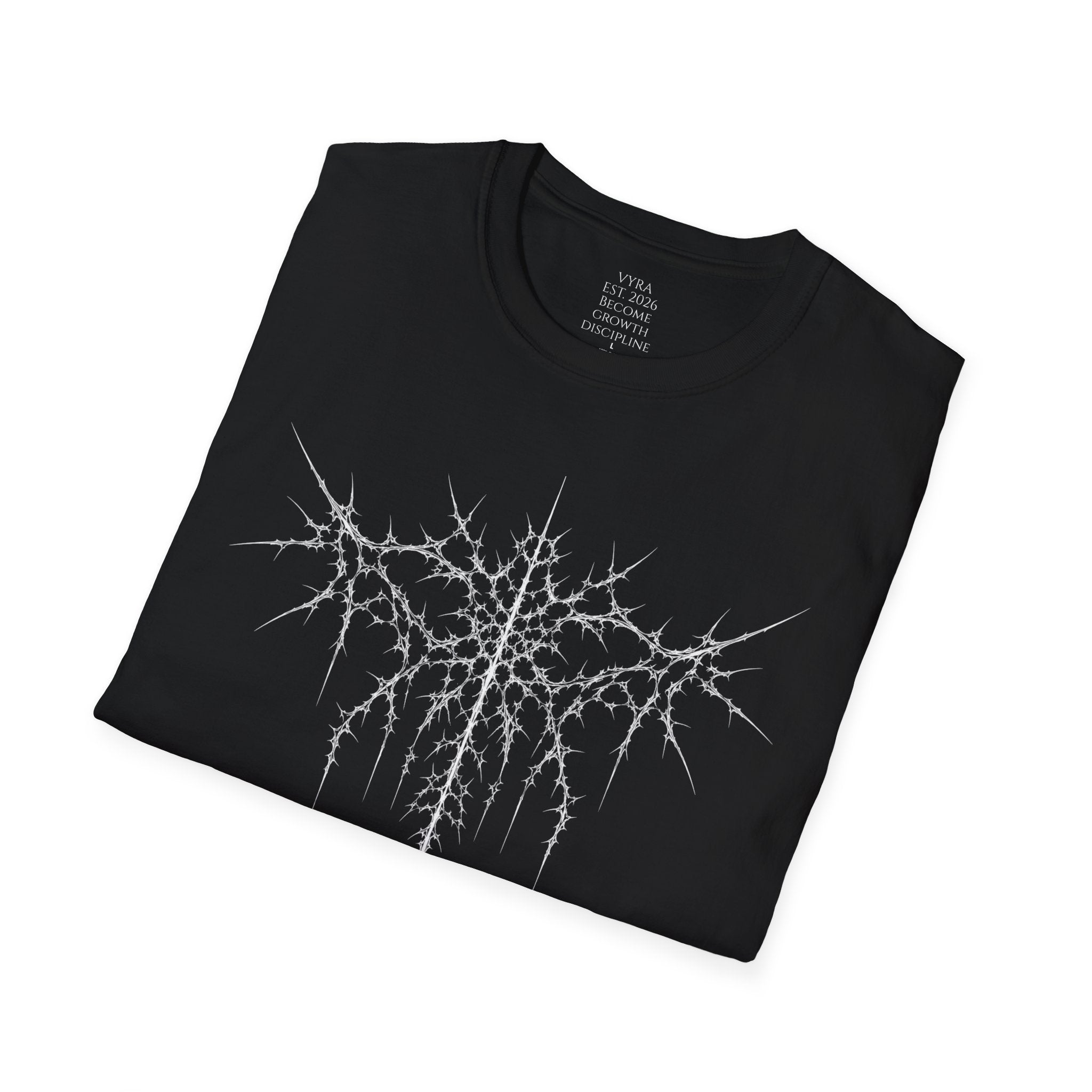 Metalcore Band T-Shirt — Spiky Logo "VYRA" Graphic Tee