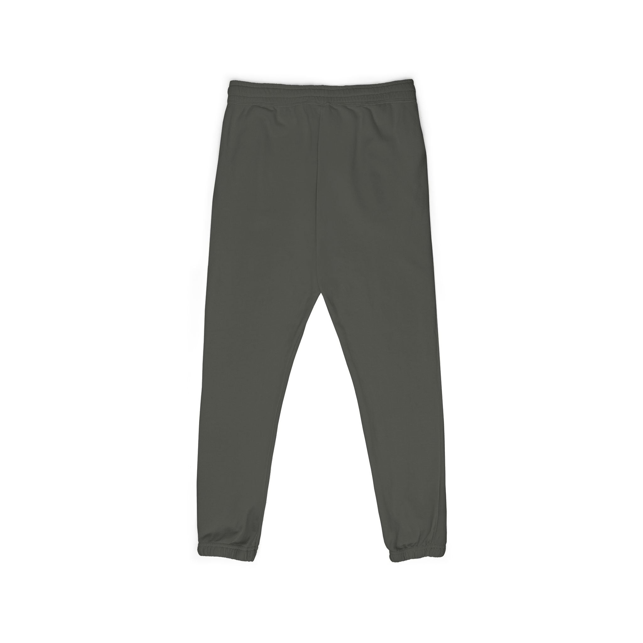 Minimal Logo Sweatpants — Garment-Dyed Fleece Joggers