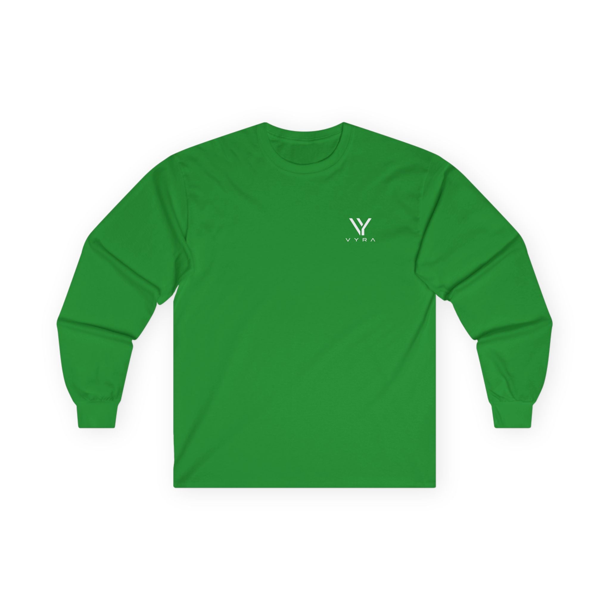 Minimal Logo Long Sleeve Tee — Soft Cotton Sweatshirt-Inspired Comfort