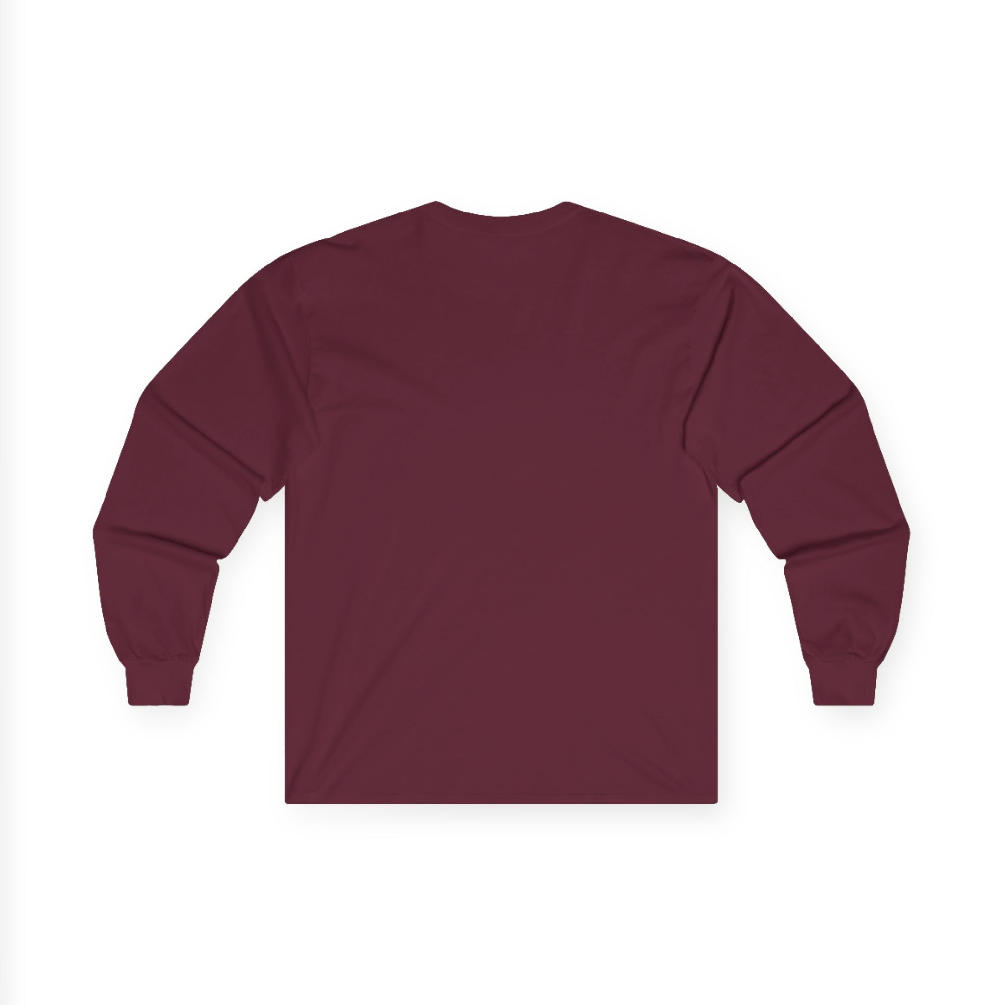 Minimal Logo Long Sleeve Tee — Soft Cotton Sweatshirt-Inspired Comfort
